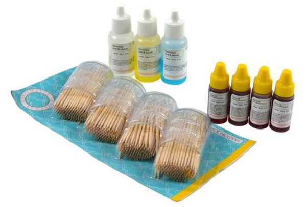 Náhradná sada na určovanie krvných skupín AB0/Rh