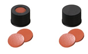 Skrutkovacie uzávery ND13, prírodný kaučuk/TEF, 100ks, LABSOLUTE®