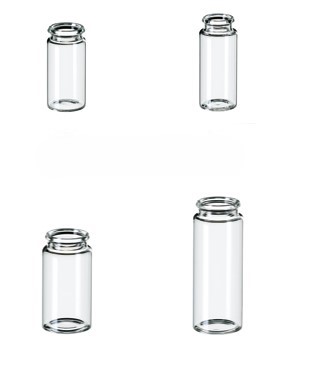 Zaklapávacia-snap vialka ND18/ND22, číra, 100ks, LABSOLUTE