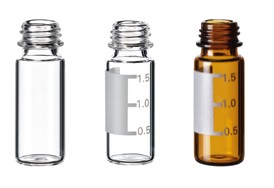 Vialky skruktovacie,krátky závit ND9, SureStop, 100ks, LABSOLUTE®