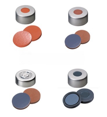 Krimpovacie uzávery ND13, hliník, so septom, 100ks, LABSOLUTE®