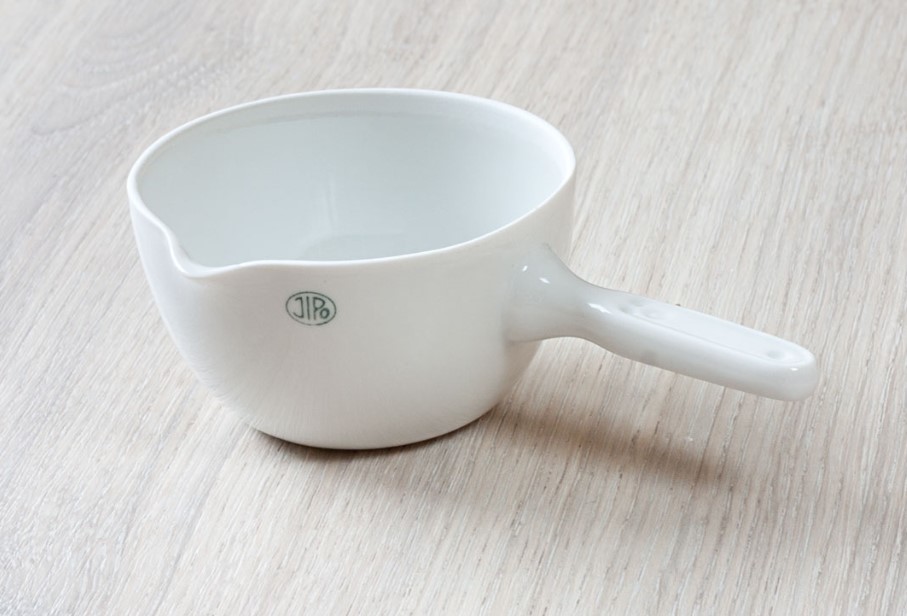 Miska odparovacia porcelánová, s držadlom