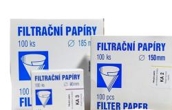 Filtran papier pre kvalit. analzu, typ KA, 80 g/m2, 100ks