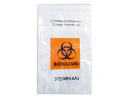 Sok na vzorky, Biohazard, dve priehradky, 240x155mm, PE, 100ks