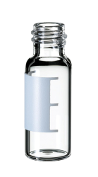 Vialka skrutkovacia ND8, ra, 1,5ml, ploch dno, popis.pole, 100ks, LABSOLUTE