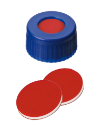 Uzver skrutkovac ND9, PP, modr, PTFE/sil./PTFE, stred.otvor, 100ks