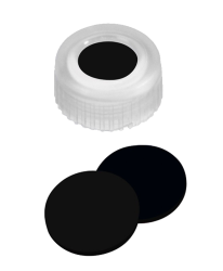 Uz�ver skrutkovac� ND9, PP, transp., septa Viton A �ierna, 100ks