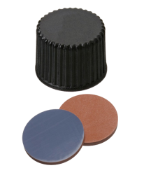 Uzver ND8 PP ierny, pln vieko, septa butyl erv./PTFE ed, 100ks