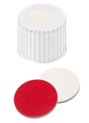 Uzver zvit ND8. PP biely, septa sil.krm/PTFE erv., stred. otvor, 100ks