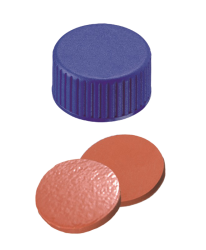 Uzver skrutkovac ND9, PP, modr, pln vieko, kau/TEF, 100ks