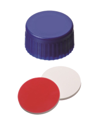 Uzver skrutkovac ND9, PP, modr, sil.biely/PTFE, pln vieko, 100ks