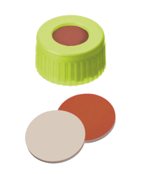 Uzver skrutkovac ND9, PP, lt, kau/PTFE, stred.otvor, 100ks