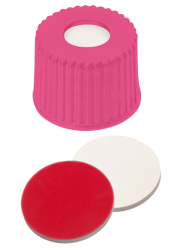 Uzver zvit ND8, PP ruov, septa sil.biely/PTFE erv., stred. otvor, 100sks