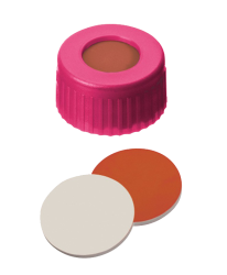 Uzver skrutkovac ND9, PP, ruov, kau/PTFE, stred.otvor, 100ks