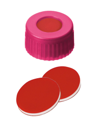 Uzver skrutkovac ND9, PP, ruov, PTFE/sil./PTFE, stred.otvor, 100ks