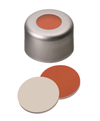 Krimpovac� uz�ver, ND8, septa kau�uk �erv./PTFE, stred. otvor, 100ks