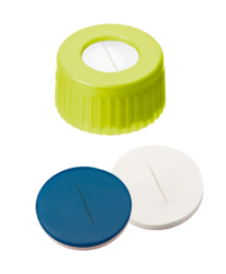 Uzver skrutkovac ND9, PP, lt, sil/PTFE, stred.otvor, rez, 100ks