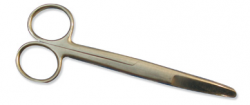 Zakrivené nožnice, špička ostrá-tupá, 140 mm