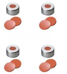 Uzávery krimpovacie, hliníkový uzáver ND11, prírodný kauč/TEF, 100ks Uzávery krimpovacie, hliníkový uzáver ND11, prírodný kauč/TEF, 100ks