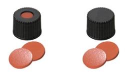 Uzver skrutkovac ND8, ierny, septa kauuk/TEF, 100ks, LABSOLUTE