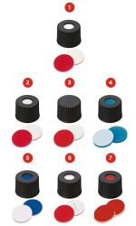 Zvitov uzvery ND8 so silikn / PTFE septami, 100ks, LABSOLUTE (verzia 2)