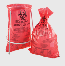 Autoklvovaten vreck BIOHAZARD erven