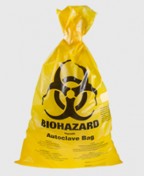 Autoklvovaten vreck BIOHAZARD-lt; Polyethylen s vysokou hustotou (HDPE)