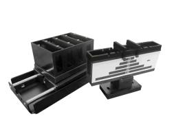 Stojan pre 4 kyvety od 10 mm do 50 mm, dvojit l